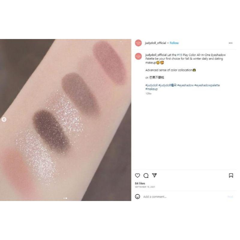 Judydoll - 7 Colors Palette - Pink Taro Grey Brown