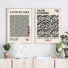 Yayoi Kusama Abstract Line Dots Canvas Art Exhibition Poster and Print Infinity Dots Painting Wall Art Picture Room Home Decor