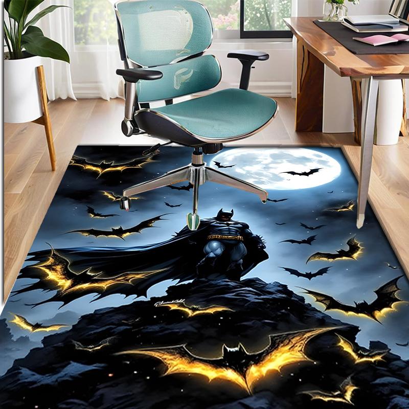 Batman Pattern Rug, Indoor/Outdoor Mat, for Picnic, Gameroom, Bedroom, Office, Living Room, Home Decor Carpet, Birthday Gift
