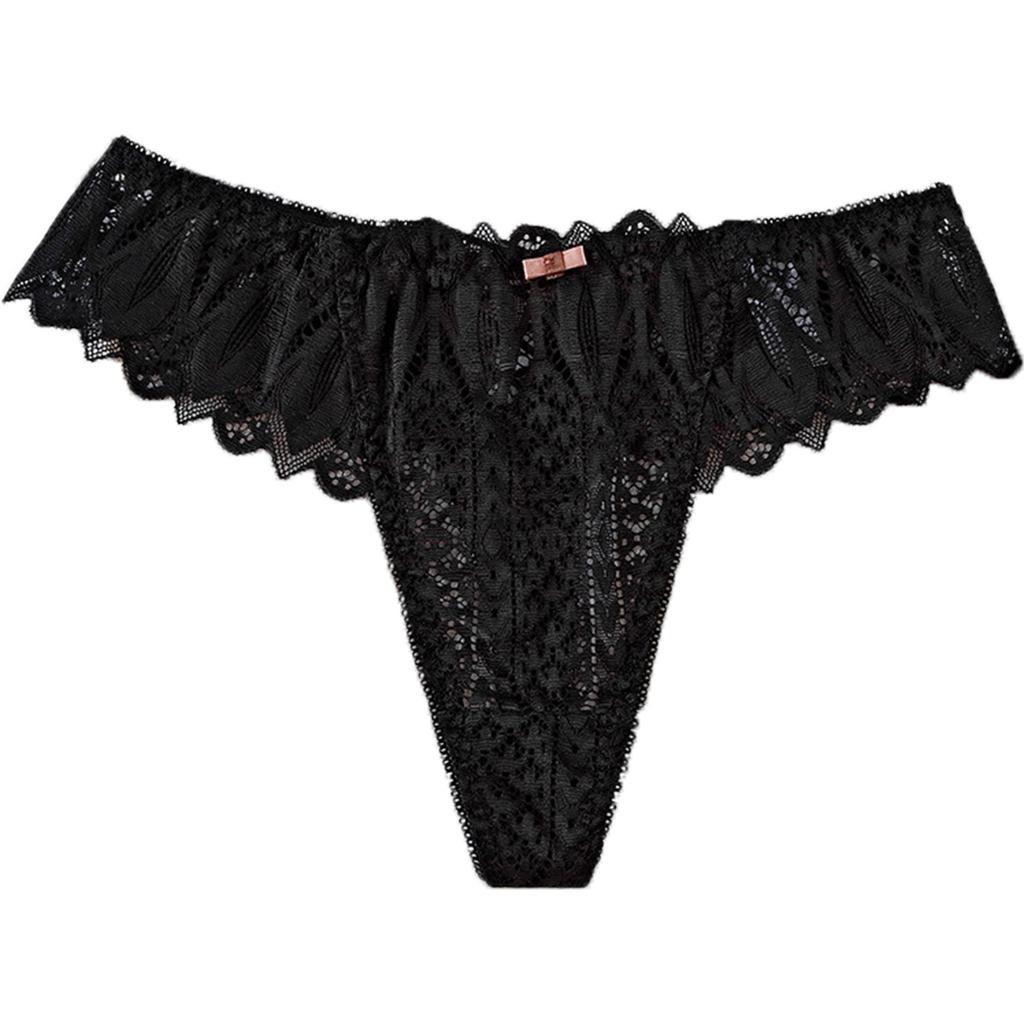 Women's Loose Casual Hollow Ice Silk Underwear, Low Waist Thong Low Waist Thong Thong