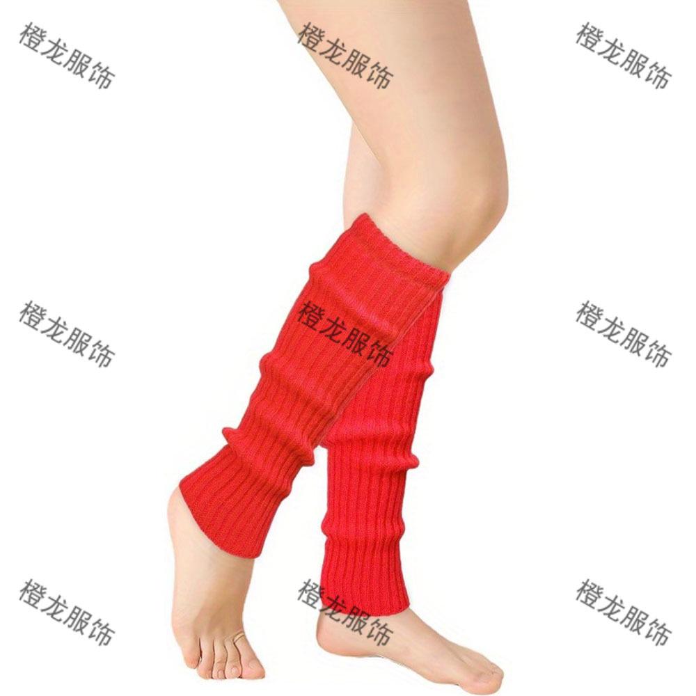 JK Women's Multi-color Wool Knit Leg Warmers - Versatile, Warm & Stylish Autumn/Winter Boot Covers