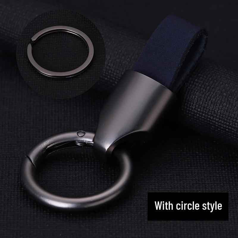 High-End Minimalist Suede Car Keychain Pendant for Men & Women