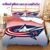Set Copripiumino Trapuntato con Motivo Logo Hockey su Ghiaccio Federa Decorazione per la Casa Regalo di Compleanno (1* copripiumino + 2* federe, senza imbottitura)