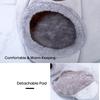Warm Cat Bed Winter Soft Comfortable Pet Nest Indoor Semi-Enclosed Cat Dog
