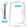 Portable Garment Rack Stainless Steel Foldable Coat Rack Collapsible Mini Clothing Rack for Travel