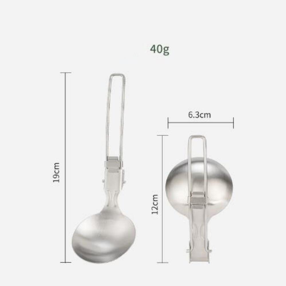 304 Stainless Steel Camping Stir Fry Shovel Pot Lightweight Portable Long Handle Kitchenware 6 Styles Shovel Soup Spoon Set