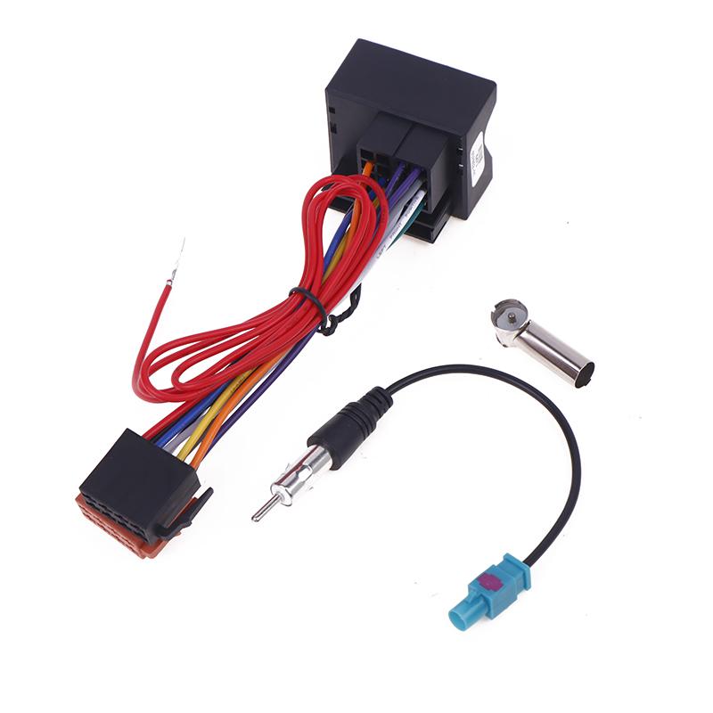 Car Stereo FM Audio ISO Wiring Harness Cable Radio Antenna Wire Adapte For 207 307 407 C3 C4 Auto DIY Accessories Radio Accessories 4