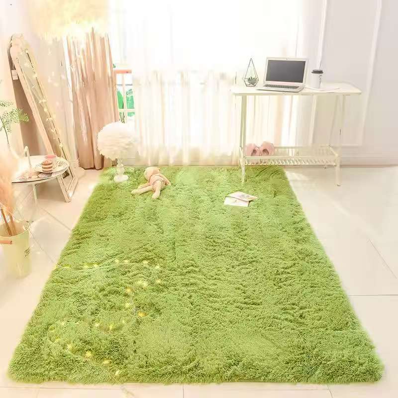 Tie-Dyed Fluffy Carpets For Living Room Decor Bedside Rug Warm Plush Floor Mats Children'S Room Play Mats Furry Carpet