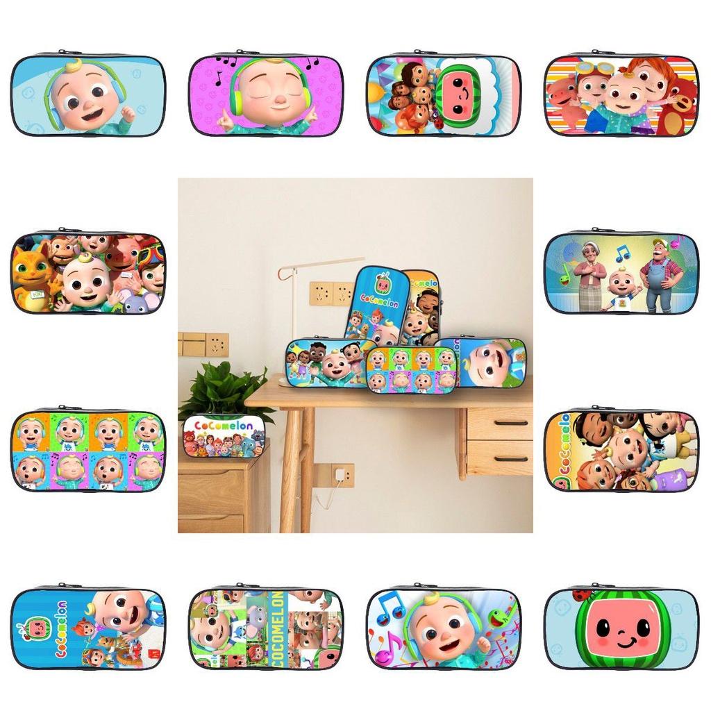 Cocomelon Pencil Box Large Capacity Storage Bag Ideal For Students And Kids