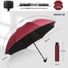 Automatic 60-Rib Folding Umbrella with UV Sun Protection