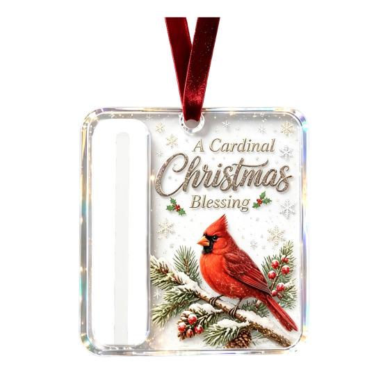 Personalized Cash Gift Display Christmas Holder Ornament, Custom Acrylic Money Clip for Holiday Decorative Tree Decorations, Unique Hanging