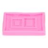 Silicone Mold Retro Photo Frame Picture Frame Fondant Cake Decoration Tool Chocolate Clay MoldPink