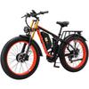 KETELES K800 PRO 26"off-road Electric Bicycle,all-aluminum Alloy Double-shoulder Front Fork,7 speeds,Maximum Assisted Range Reaches 85 Km.
