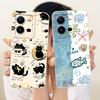 For Vivo V25 V25e 4G Cute Cat Flower Cartoon Phone Case For Vivo V25 V 25 25E V2201 V2202 Shockproof Soft Silicone Covers Bumper