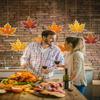 16 PCS Big Maple Leaf Paper Swirls – Fall Thanksgiving Hanging Ceiling Decor for Autumn Harvest Party, Classroom & Home Supplies