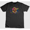 Colourful Skull Figure  T Shirt Men Woman H365