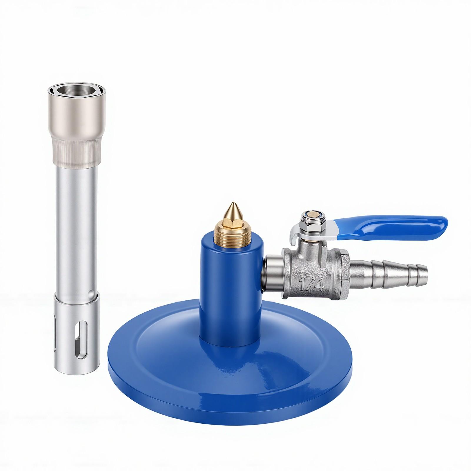 Tomtop Jms Bunsen Burner With Flame Stabilizer And Gas Regulator Threaded Needle Valve Bunsen Burner For Laboratory Heating
