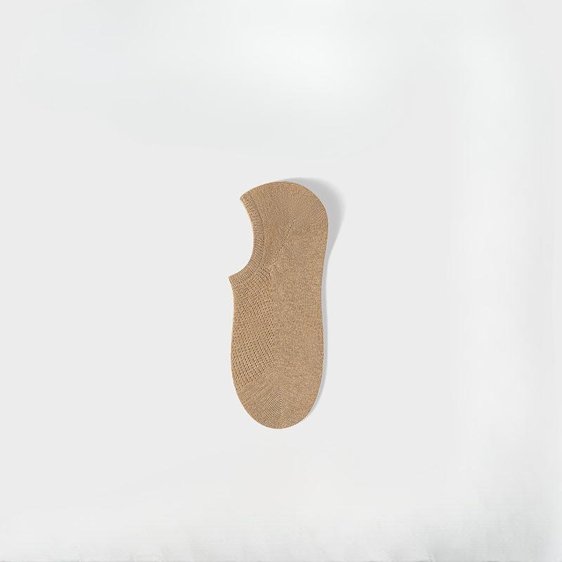 Short Socks - Pure Cotton Summer Lightweight Short Tube Socks with Breathable Mesh, Anti-slip and Invisible Design - Boat Socks