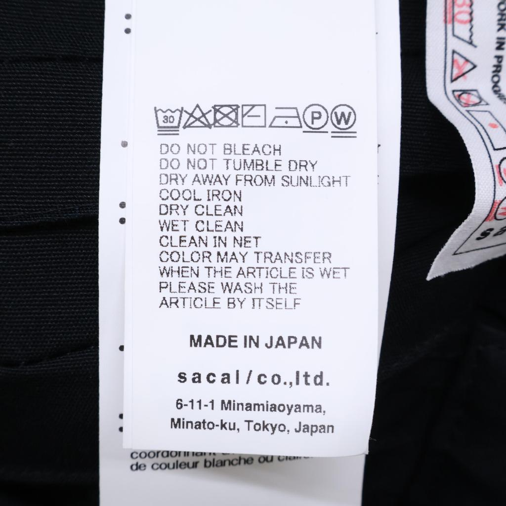 sacai [xCARHARTT WIP] 23-06744 23AW Black Pleated Skirt skirt 0 blackUsed