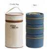 304Stainless Steel Food Grade Insulated Lunch Box Set with Insulated Bag 3Individually Stackable Bento Boxes for Adults and Kids