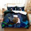 3D Print Anime Mushi Ginko Beding Set Soft Duvet Cover Bed Linen Set Comfortable Quilt Cover Pilowcase Warm Comforter king Quen Sized Dimensions Young