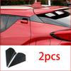 N61R-Car Carbon Fiber Color Rear Window Spoiler Triple-Cornered Cover For Toyota C-HR CHR 2016-2018