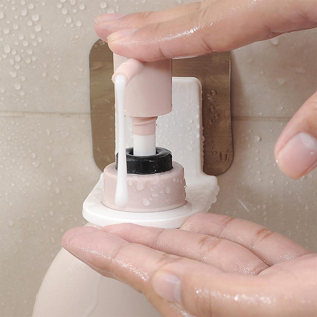 Shower Gel Bottle Hook Bathroom Self-adhesive Organizer Bracket Shampoo Waterproof Wall Mounted Holder Liquid Hanger