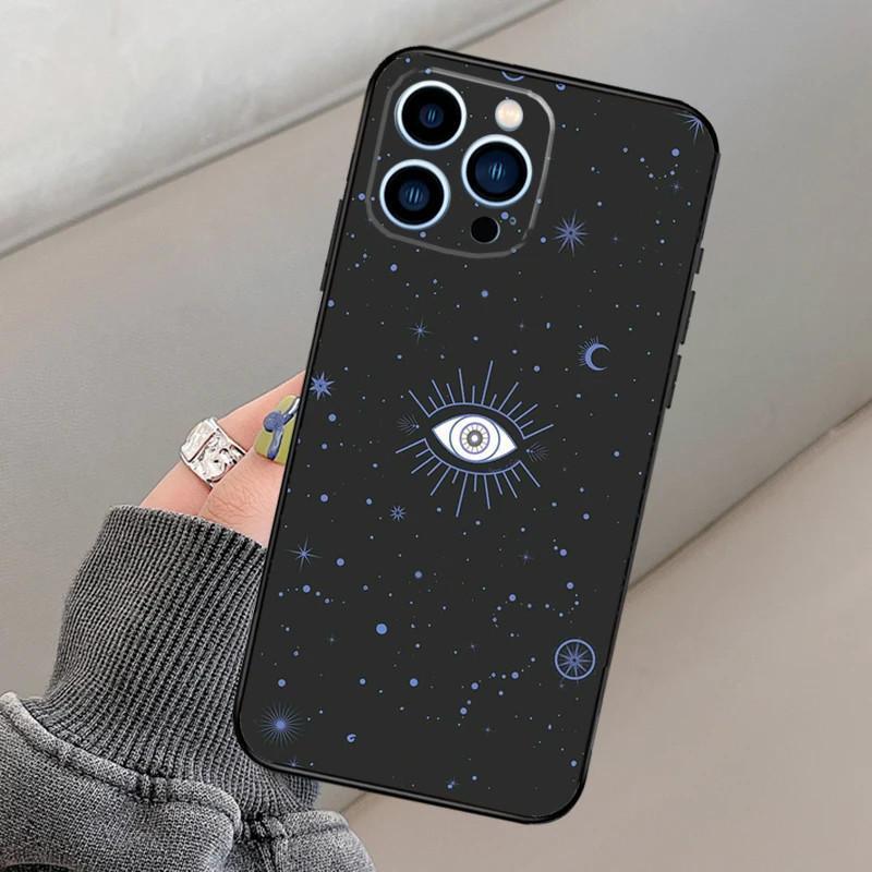 Apple Iphone15 Mini Mobile Phone Case, Evil Eye Mobile Phone Case, Painted Anti-Drop, Huawei Anti-Drop Mobile Phone Case.