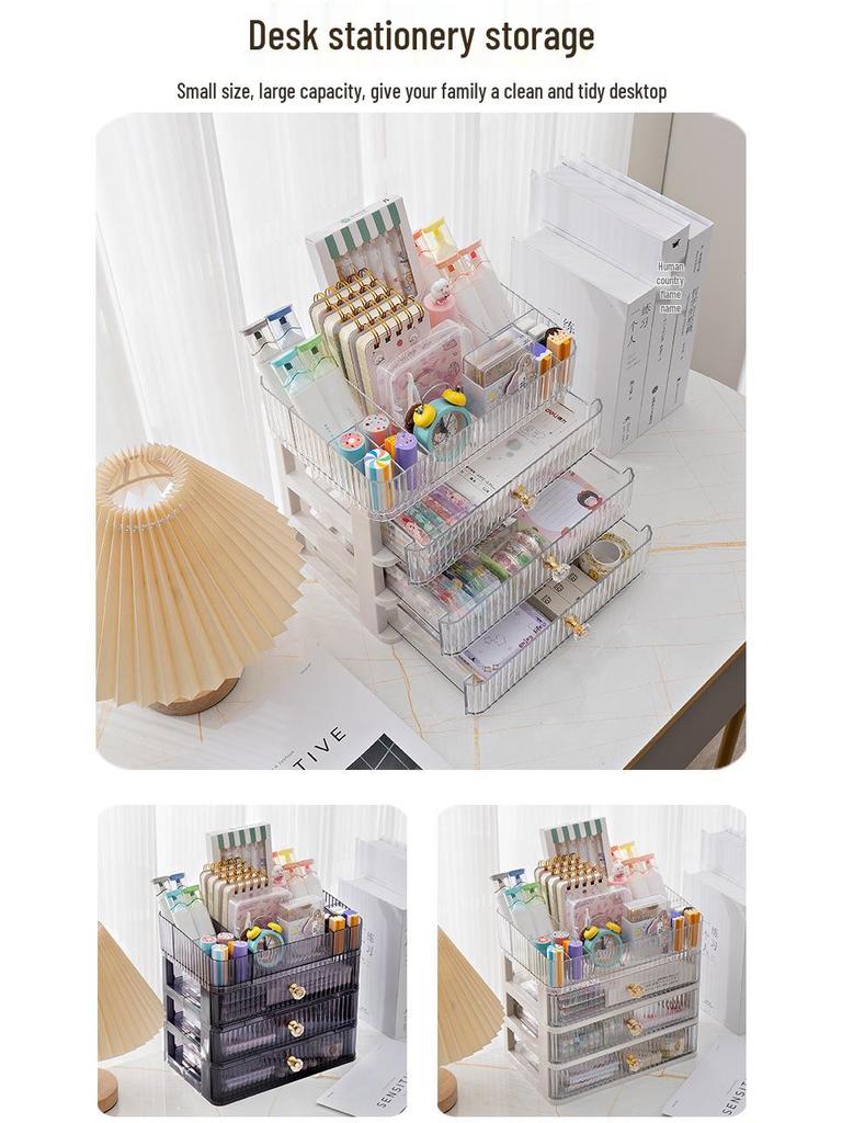 Multilayer Desktop Cosmetic & Jewelry Organizer with Drawer