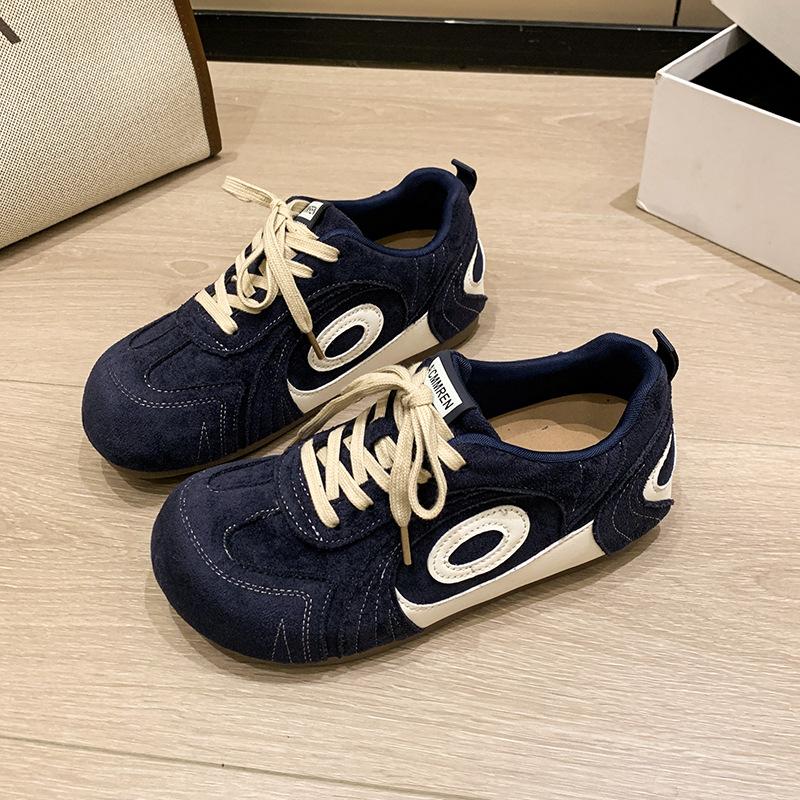 [Fanfuna] Platform-soled German training shoes for women's 2025 autumn new high-end Hong Kong-style retro and versatile Forrest Gump single shoes
