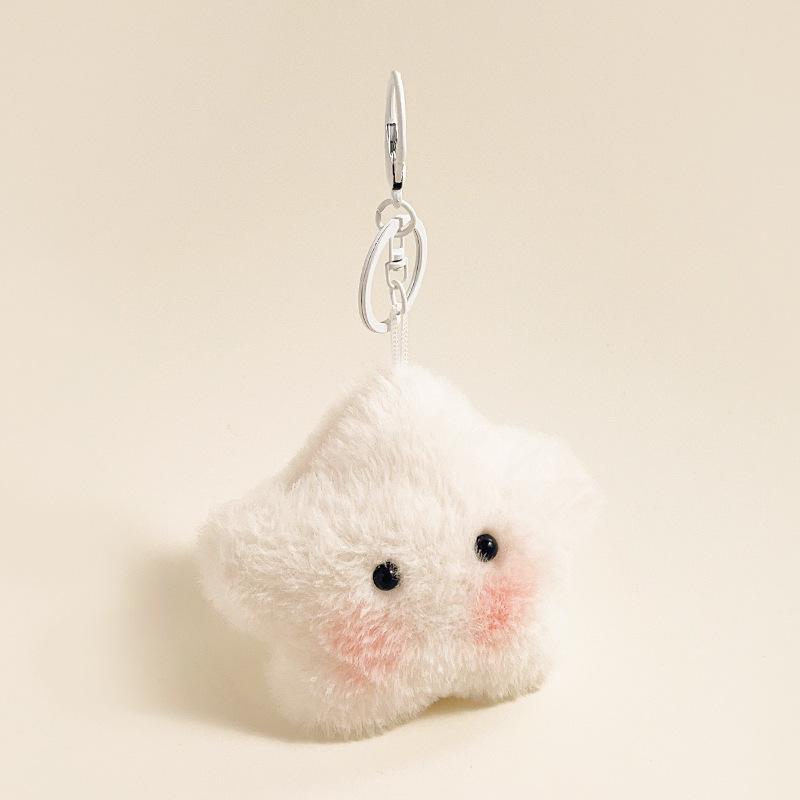 Creative Plush Star Pendant Cute Girl Keychain – Perfect Small Gift or Bag Decoration