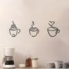 Wall Mounted Wall Hanging Decoration Coffee Cup Wall Iron Art  Home Interior