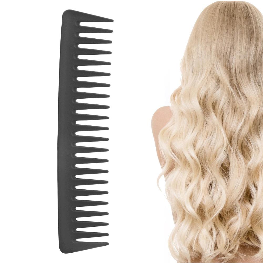2PCS Thick Curly Wet Texture Wide Tooth Comb Slick Back Brush Hair Styling Tool  Barber