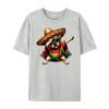 Dabbing Frenchie Dog Sombrero Mexican Poncho Cinco De Mayo Graphic T Shirts Men Cotton Camisetas  Breathable