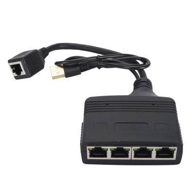 1 až 4 výstupní Gigabit Ethernet Splitter 1000Mbps RJ45 síťový LAN adaptér Stabilní výkon pro Cat8