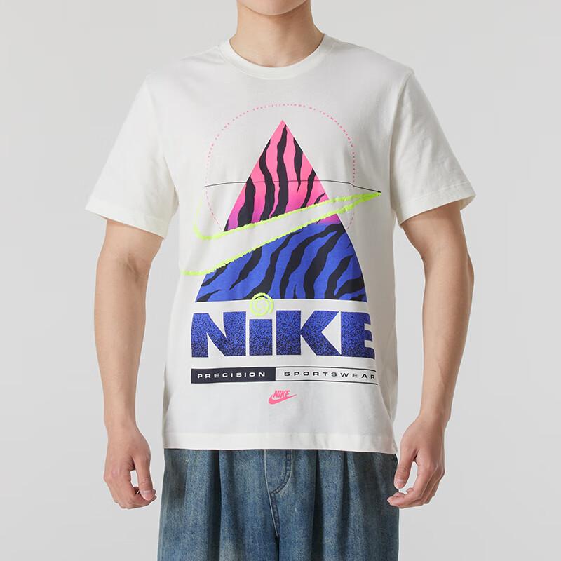 Nike SS25 Mode Lässig Bequem Atmungsaktiv Kurzarm T-Shirt Herren Oberteile Weiß HV9150-133