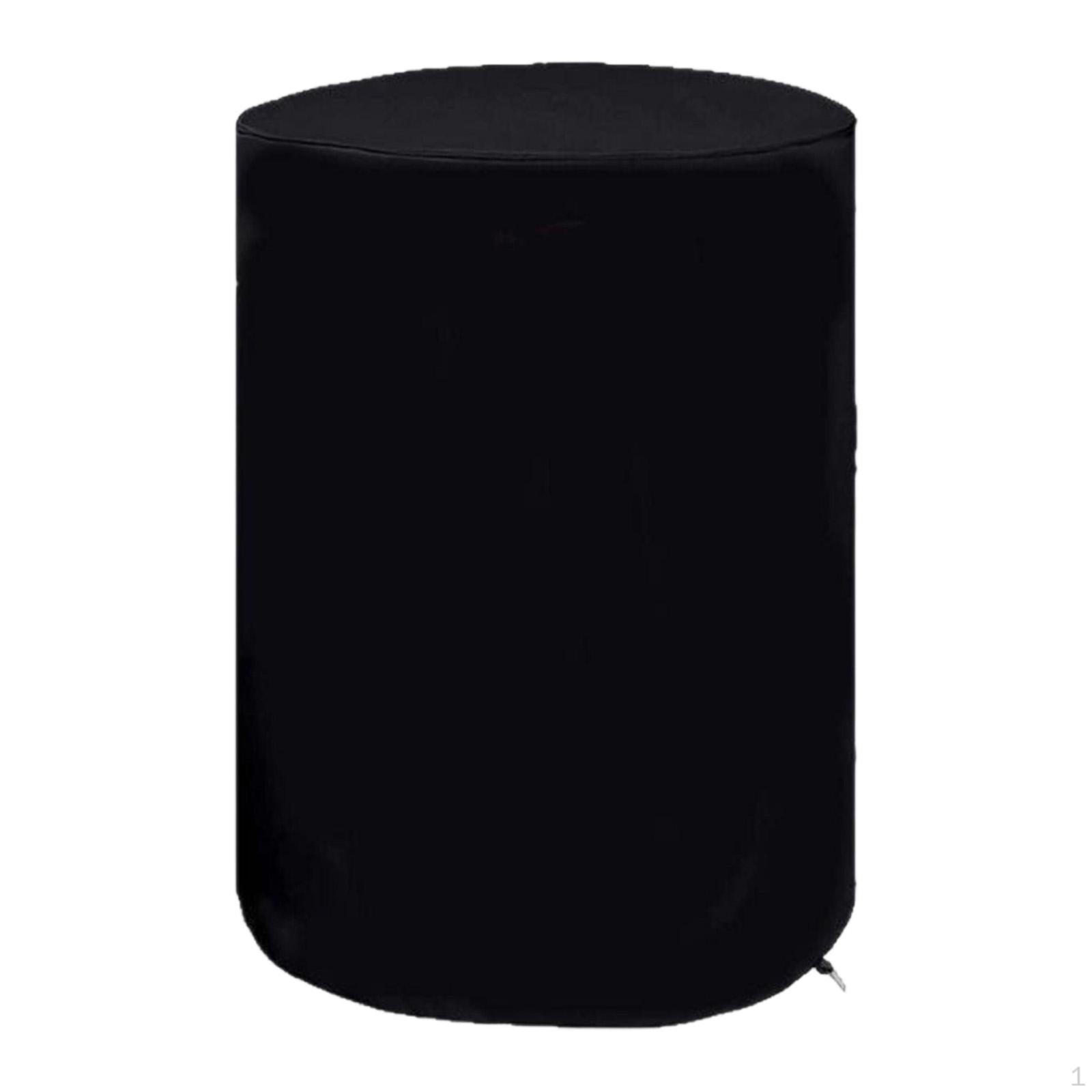 Fire Cover,Outdoor Column Cover Black Oxford Dustproof Waterproof for Lawn Patio Heaters