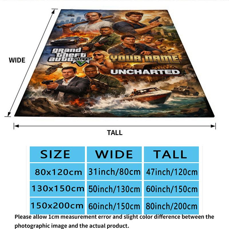Custom Gta6 Blanket, High quality Comfortable for All Seasons, Home Decor, Warmth and Comfort