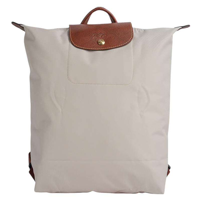 

Longchamp Le Pliage Original Adjustable Wide Shoulder Strap Nylon Backpack Medium Women backpack Pebble 10284089349 Basic Set (Bag)