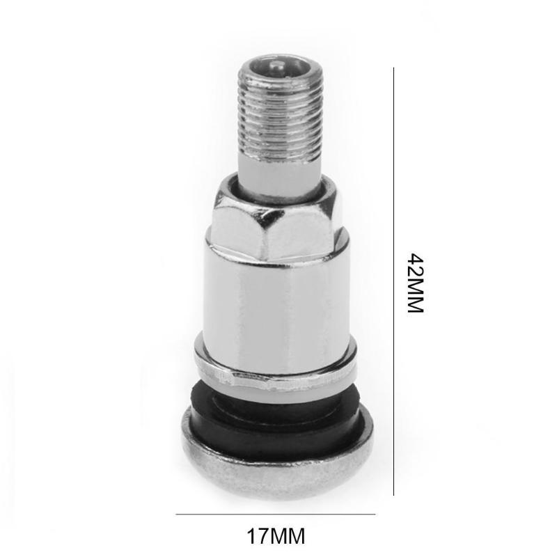 1PC Flat Bottom All Steel TR525 Car Tire Vacuum Tire Valve, Metal Valve
