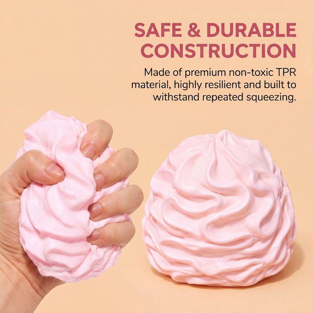 Hand Relax Cream Roll Squeeze Toy Slow Rebound Food Shape Push Bubble Roll Toy Soft Kneading Cake Slow Rising Toy Kids Adults