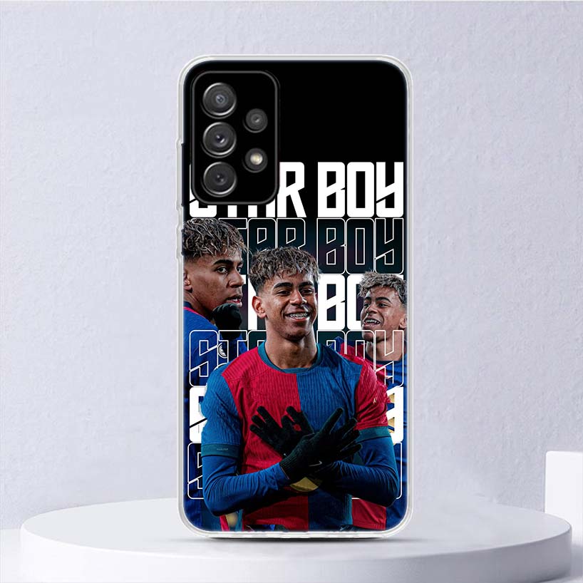 Custodia morbida L-Lamine Y-Yamal 19 per Samsung Galaxy A52 A42 A32 A22 A12 A02S Cover per telefono A50 A51 A70 A71 A41 A31 A21S A40 A30 A20E