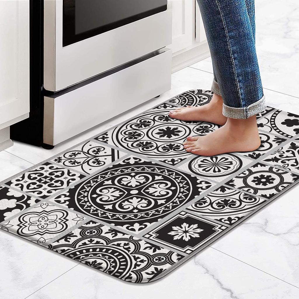 Kitchen Floor Mats Are Non-slip, Oil-proof, Waterproof, No-wash Wipeable Floor Mats, Household Light Luxury Door Dirt-resistant Carpets