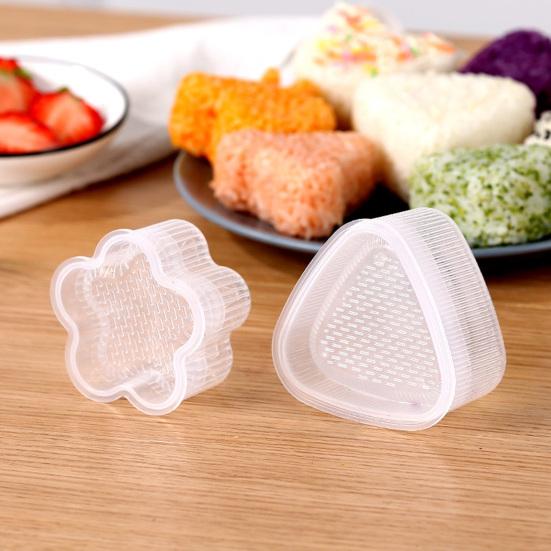 Triangulär Sushiform Bekväm PP Hushållsmaskin Rice Ball Maker Bento Tillbehör