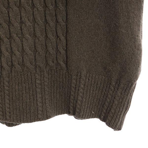Lanvin Long Sleeve Cashmere Sweater Brown Knit Men's Used