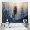 Wolf kreativní gobelín nástěnná dekorace tygr lev vzor tapeta domácí textil nástěnná Bohémská dekorace tapiz