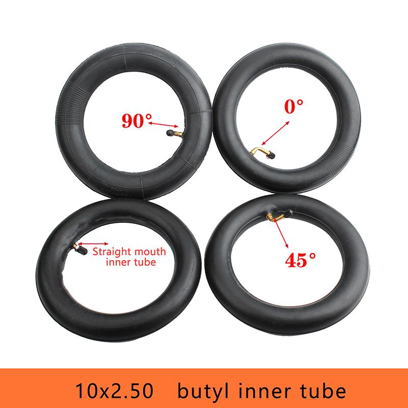 10 Zoll 10X2.50 Schlauchreifen für Elektroroller Butylkautschuk Luftreifen für Elektroroller Fahrrad Balance Board