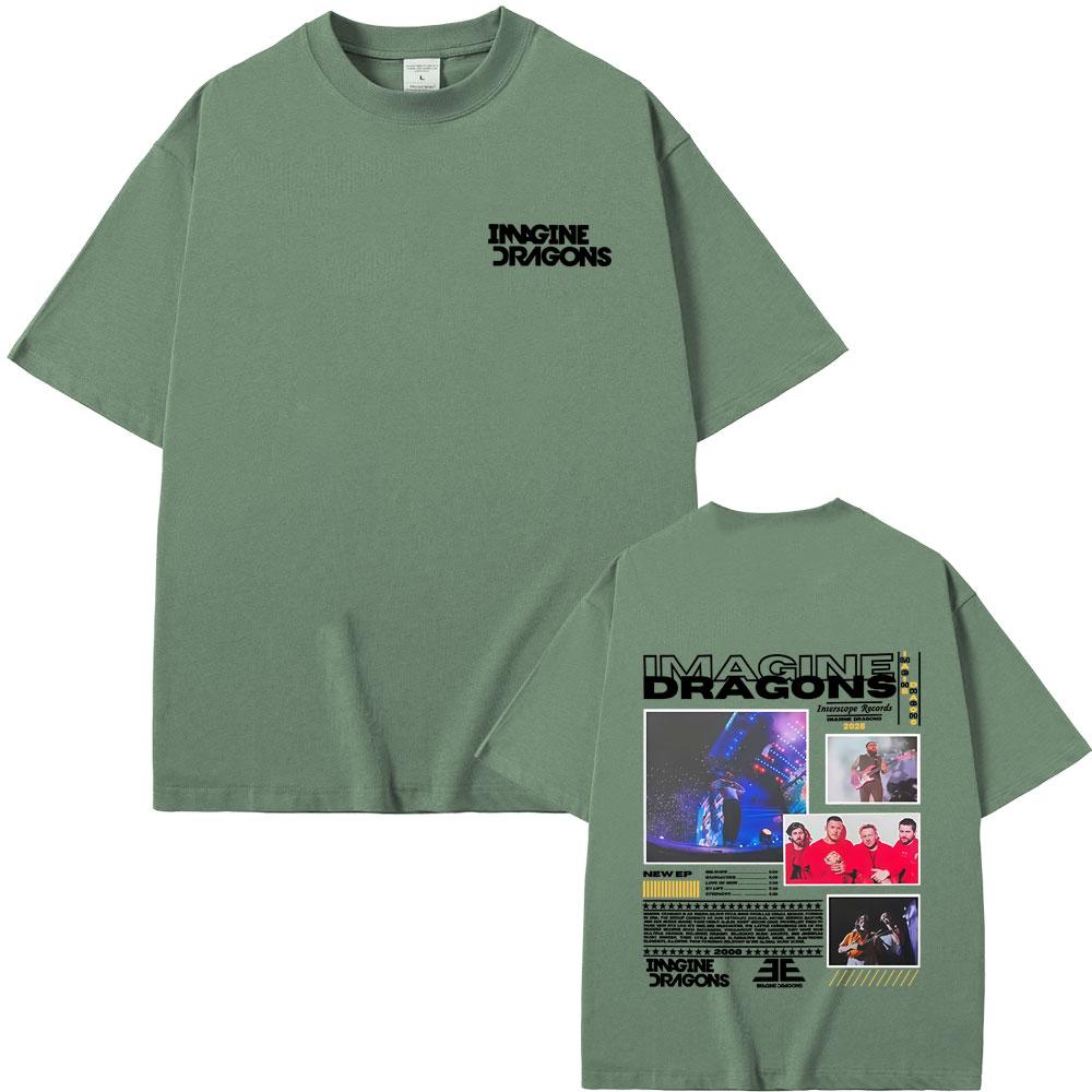 

Imagine Dragons Band Loom World Tour 2025 T Shirts Male Rock Punk Gothic Short Sleeve Men Women Casual Oversized Tshirt Tops 4XL