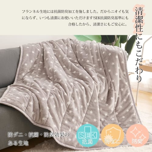 Matdeco Single Thick Winter Blanket, 2-Ply, Made with Thinsart, a High-Performance Filling, Four-Layer Construction, Washable Flannel, Insulated, Ultr