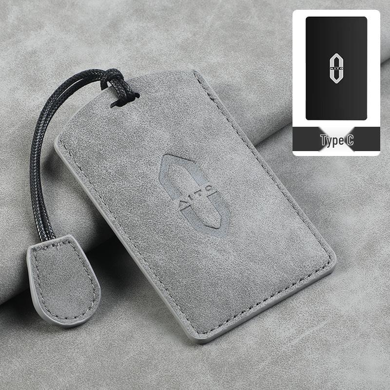 Huawei AITO Wenjie M9 Key Case: Lambskin Car Key Holder for 2024 M7/M5 Models